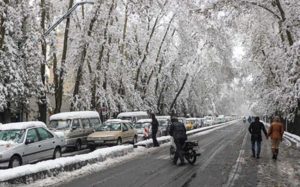 بارش برف در محور هراز