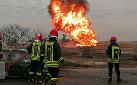 مصدومیت ۸ نفر در انفجار لوله گاز در پاکدشت