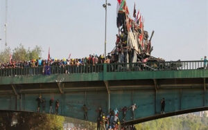 هشدار-نسبت-به-احتمال-ریزش-پل-الجمهوریه-در-مرکز-بغداد