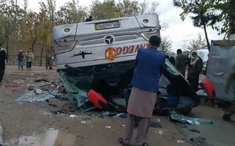 واژگونی مرگبار اتوبوس مسافربری در افغانستان