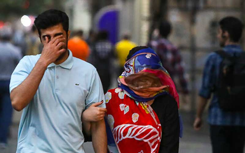 وزش باد شدید در تهران