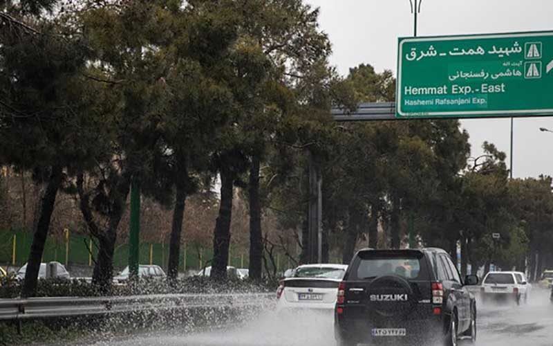 باران هوای آلوده تهران را شست