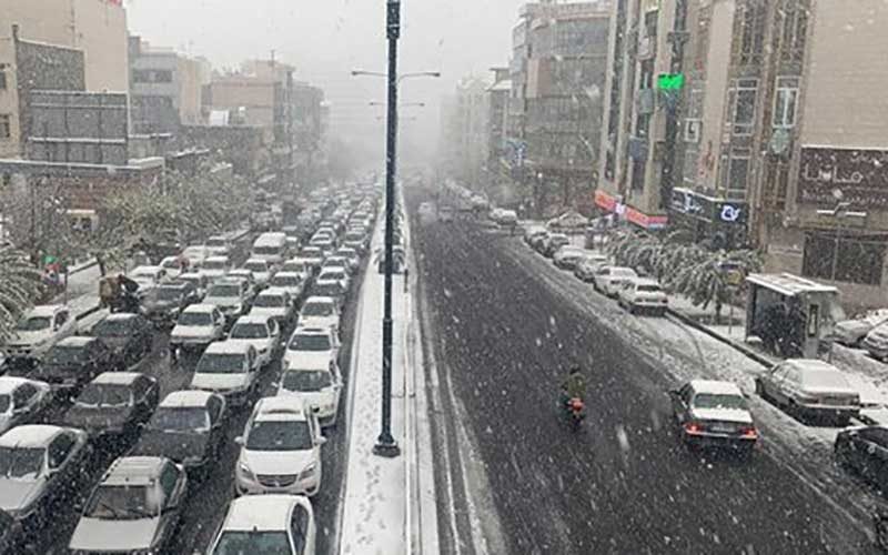 بارش برف و باران در۶استان