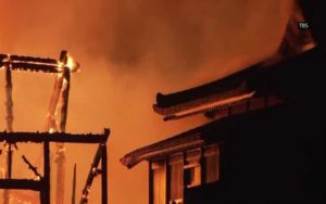 حریق در انبار بزرگ سن‌پترزبورگ