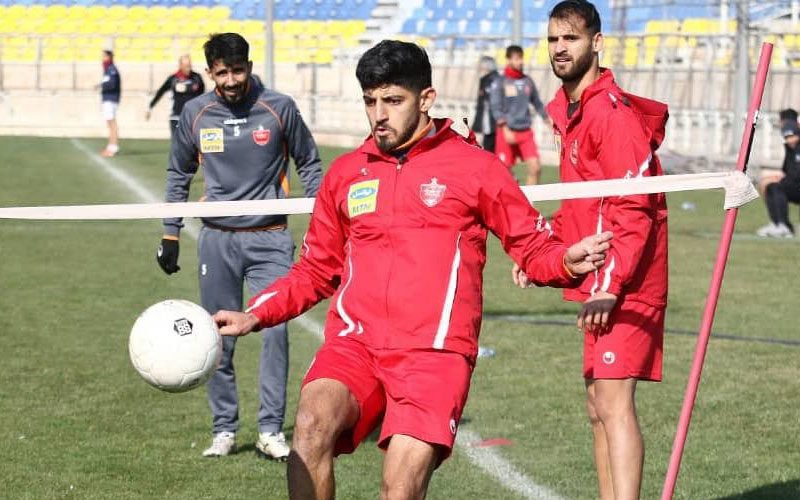 مهدی-ترابی-در-تمرینات-پرسپولیس