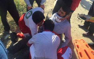 واژگونی پراید و مصدومیت ۴ نفر