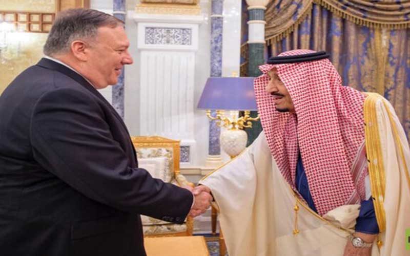 دیدار-پادشاه-عربستان-با-وزیر-خارجه-آمریکا