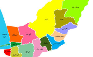 نقشه گلستان