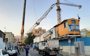 سقوط-وحشتناک-جرثقیل-روی-کابل-های-فشار-قوی-برق