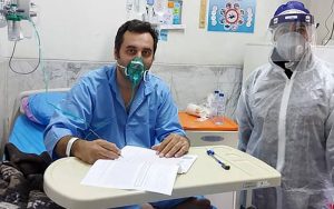 کنکور-ارشد-برای-یک-داوطلب-مبتلا-به-کرونا-در-بیمارستان-مسیح‌-دانشوری