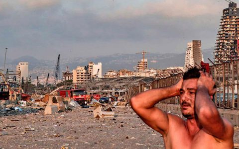 گزارش ویدئویی اسکای نیوز از خیابان‌های بیروت بعد از انفجار
