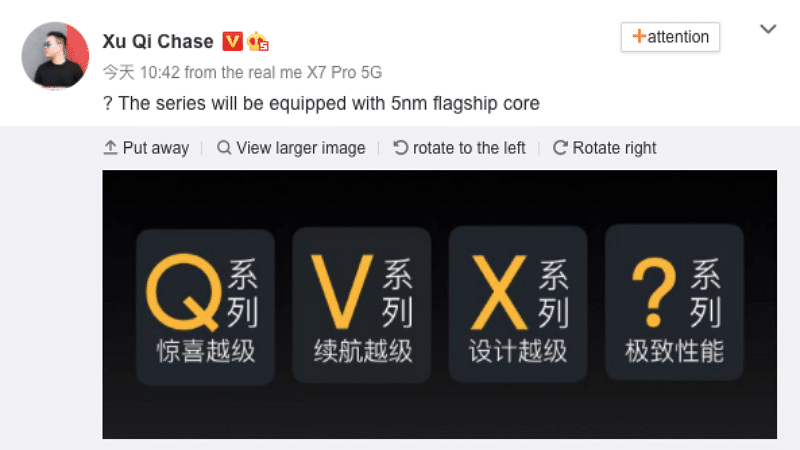realme 5nm smartphone tease