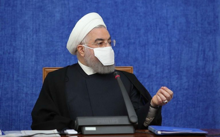 ماسک-جدید-روحانی-در-جلسه-هماهنگی-اقتصادی-دولت