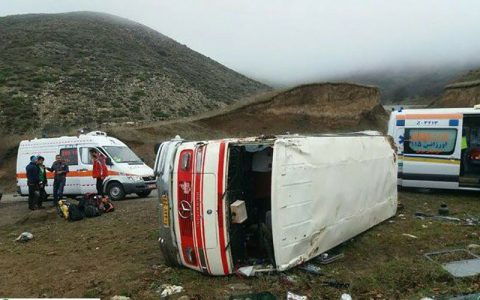 واژگونی مینی بوس در سبزوار هشت مجروح داشت 1 واژگونی مینی بوس در سبزوار هشت مجروح داشت واژگونی مینی بوس در سبزوار هشت مجروح داشت جاده سبزوار - روداب, واژگونی مینی بوس