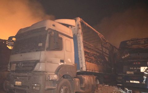 آتش سوزی گمرک مرزی اسلام قلعه افغانستان