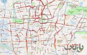 ترافیک شدید تهران