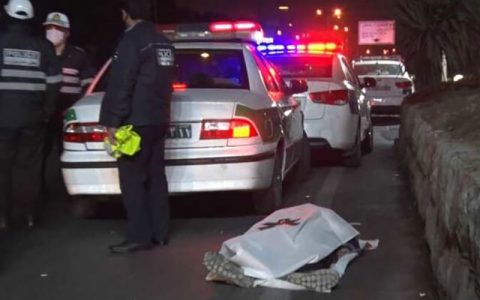 عبور مرگبار عابر از محل ممنوعه در بزرگراه لشگری عبور مرگبار عابر از محل ممنوعه در بزرگراه لشگری