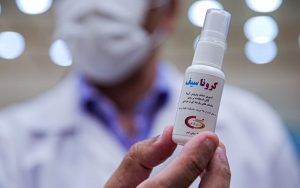 رونمایی از اسپری ضد کرونای ایرانی