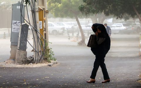 طوفان گرد و خاک در تهران