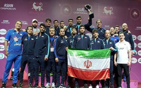پهلوانان کشتی آزاد ایران «قهرمان آسیا» شدند