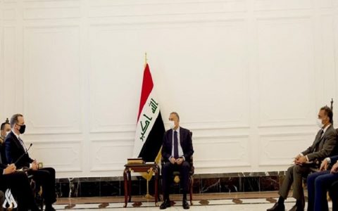 گفتگوی مصطفی الکاظمی و هیات آمریکا درباره خروج از عراق