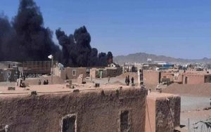 آتش سوزی در گمرک مرزی افغانستان با ایران