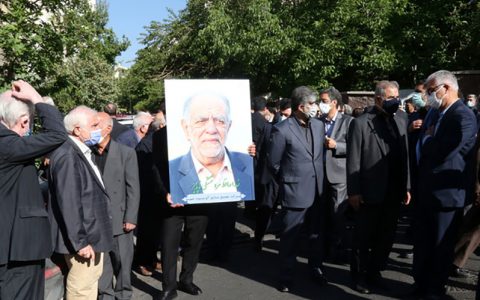 مراسم تشییع مرحوم «اکبر ترکان»