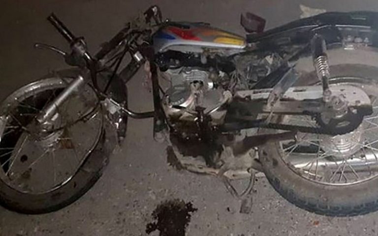 واژگونی موتورسیکلت