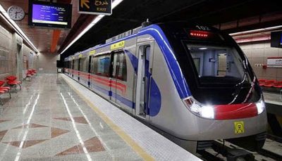 توقف قطار متروی تهران در پی نقص فنی