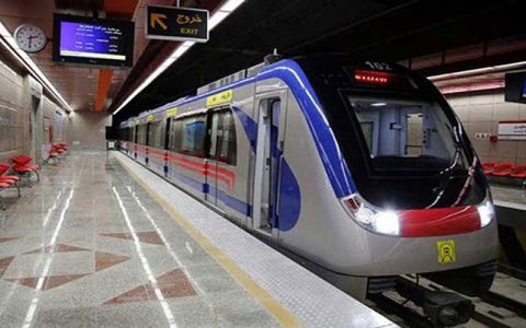 توقف قطار متروی تهران در پی نقص فنی