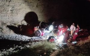 سقوط مرگبار پاترول به دره در سعادت‌آباد