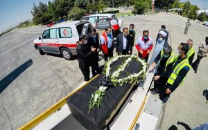 پیکر دو خبرنگار جان باخته به سمت تهران بدرقه شد