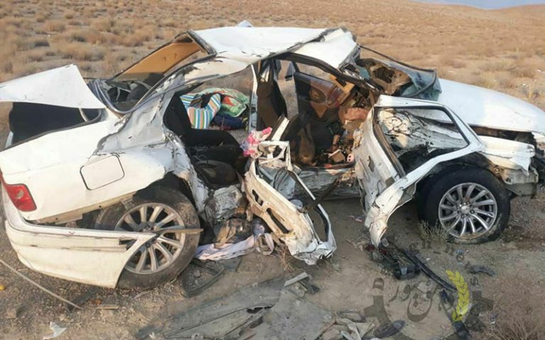 تصادف-در-طالقان-یک-کشته-و-چهار-مصدوم-داشت