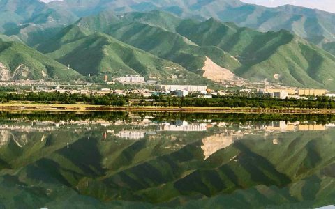 تصاویر هوایی از دریای مرده چین