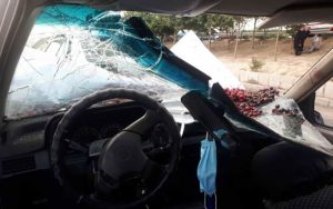 میوه فروشی در بزرگراه حادثه ساز شد