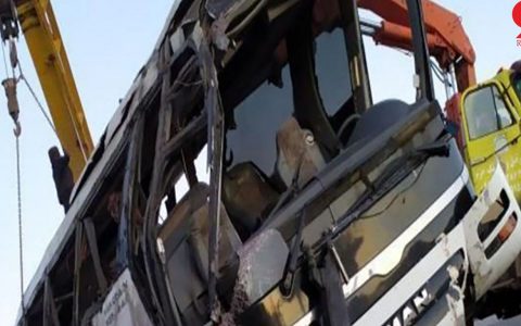 واژگونی اتوبوس در جاده هراز
