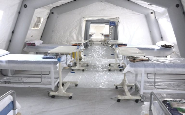 آماده‌سازی بیمارستان صحرایی در خوزستان