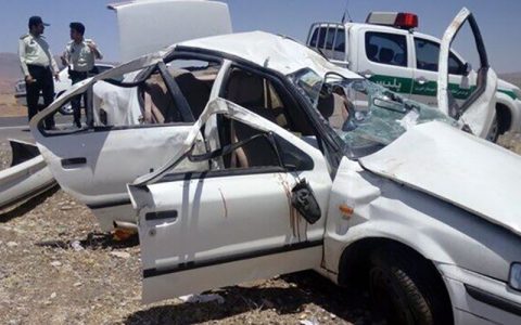 تصادف مرگبار ۳ خودرو در کرمان 1 تصادف مرگبار ۳ خودرو در کرمان