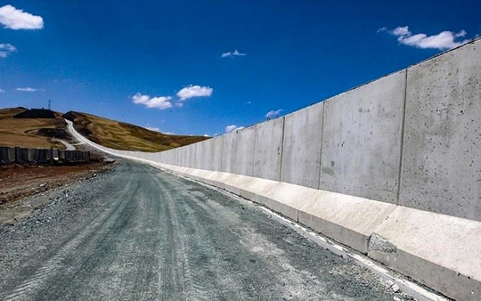 در ۴ استان مرزی ترکیه و ایران دیوار ساخته میشود ساخت دیوارهای مرزی