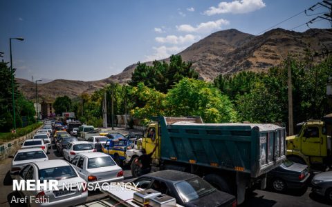 اوج کرونا و ترافیک سنگین در محور چالوس 1 اوج کرونا و ترافیک سنگین در محور چالوس