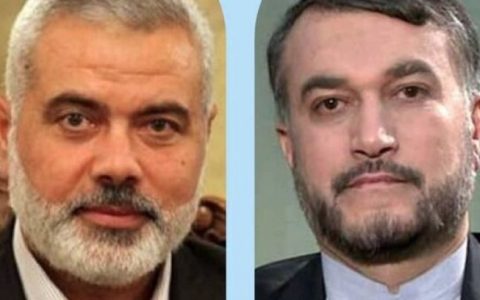 گفتگوی تلفنی امیرعبداللهیان با اسماعیل هنیه 1 گفتگوی تلفنی امیرعبداللهیان با اسماعیل هنیه