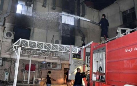 آتشسوزی در بیمارستانی در مرکز بغداد 1 آتشسوزی در بیمارستانی در مرکز بغداد