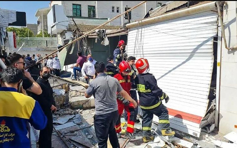 انفجار در بازارچه شهرداری نظرآباد