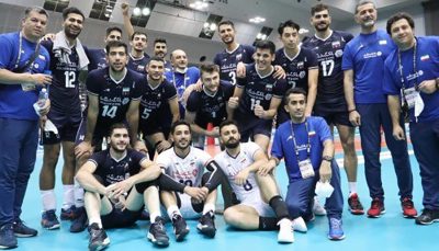 صعود والیبال ایران با صدرنشینی