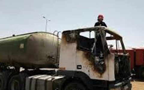 آتش گرفتن 4 کامیون در مرز دوغارون 1 آتش گرفتن 4 کامیون در مرز دوغارون