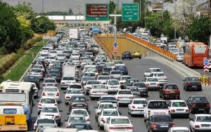 ترافیک سنگین در جاده هراز