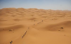 جان باختن یک دونده ماراتن در گرمای مراکش