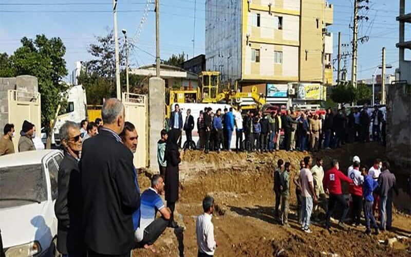 ریزش دیوار مدرسه در علی‌آباد کتول