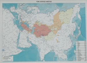 نقشه جهان ترک