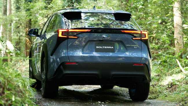 2023 subaru solterra rear view
